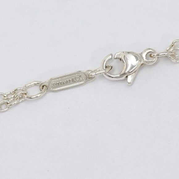 Tiffany & Co. Moon face Double Chain Necklace 16" Silver 925 Auth w/Bag #305-2 - Picture 6 of 8